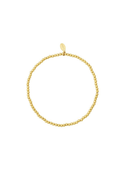 Solid Bead Bracelet Gold | 2,5 mm
