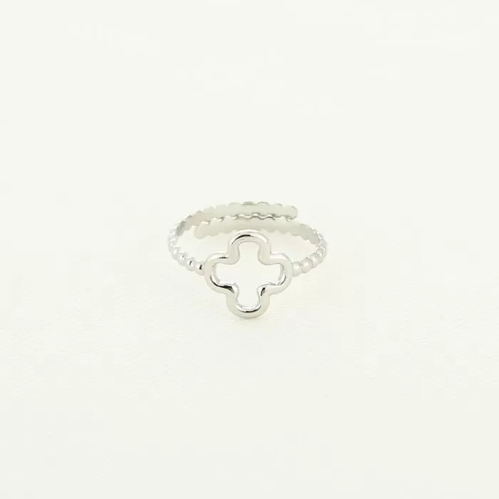 Clover Ring Silver