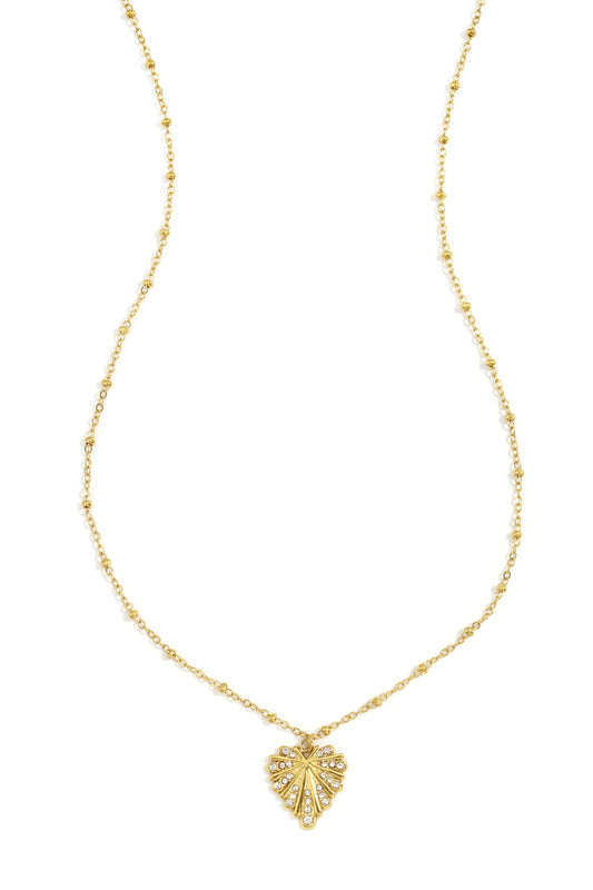 DIAMOND HEART NECKLACE GOLD
