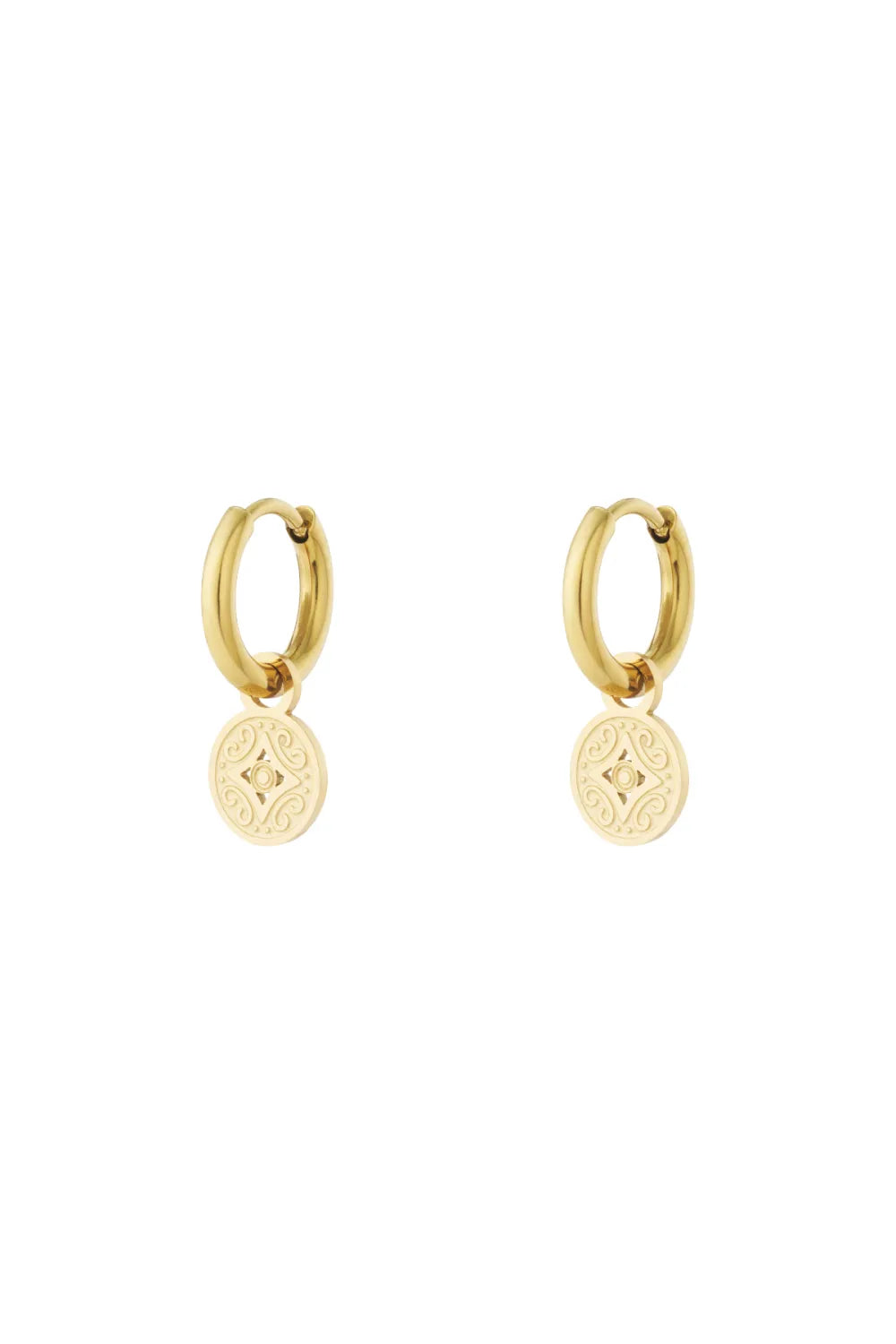 coin hoops gold