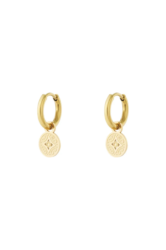 coin hoops gold