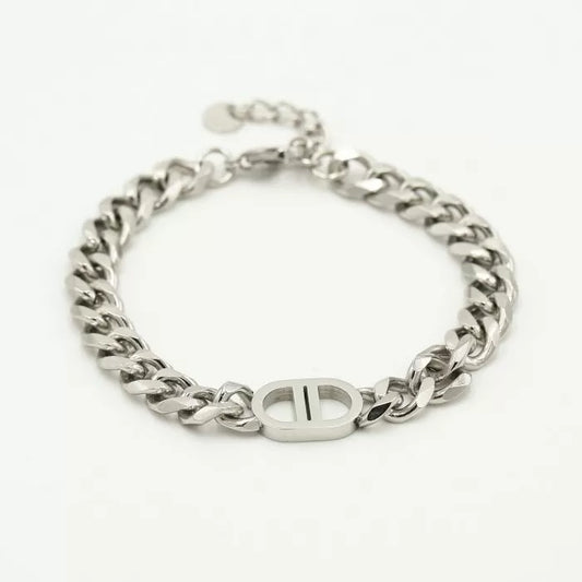 Double D Bracelet Silver