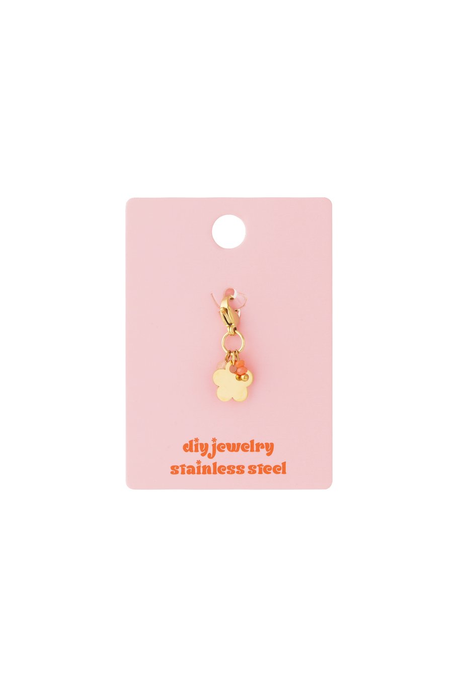 Mini Flower Charm Orange