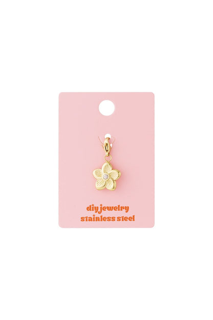 Flower Charm Silver