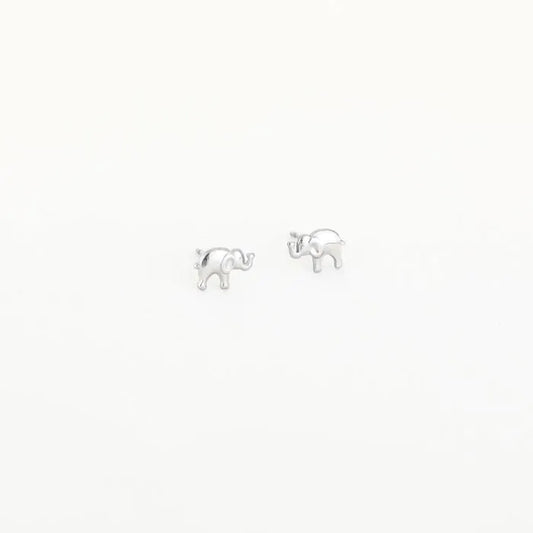 Elephant Earstuds Silver
