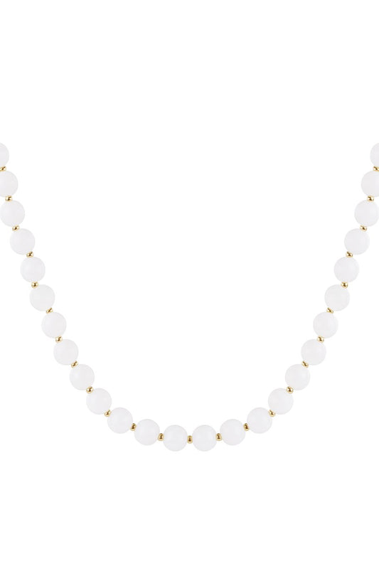 Vintage Vibe Necklace White