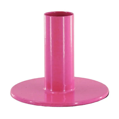 METALEN KANDELAAR NEON ROZE