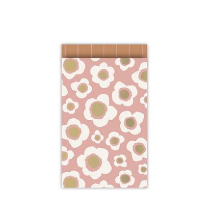 RETRO FLOWERS CADEAUZAKJE | 12x19 CM