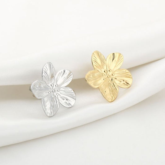 big flower ring gold