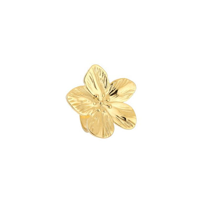 big flower ring gold