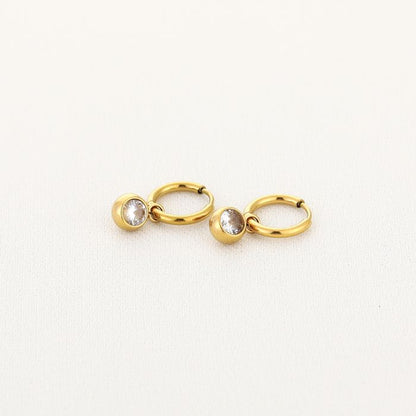 stone hoops gold