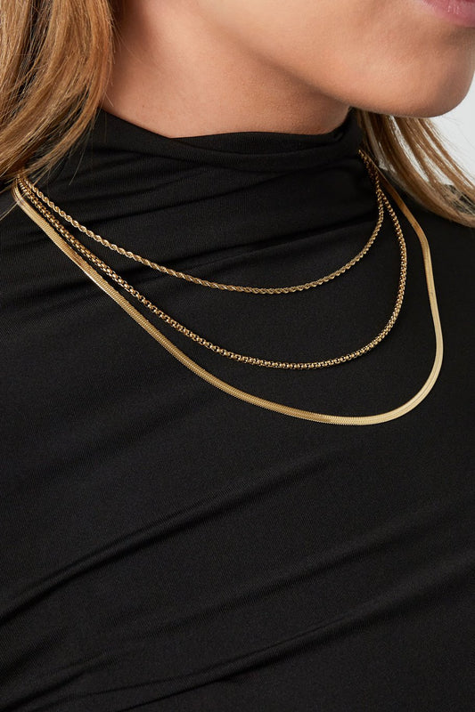 Layered Necklace Gold