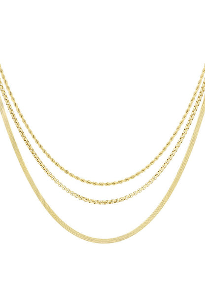 Layered Necklace Gold