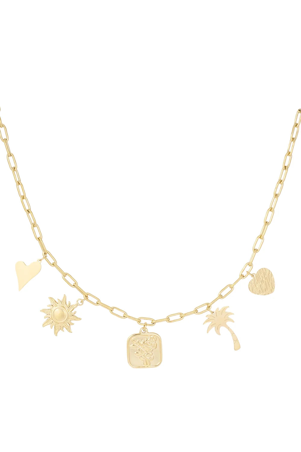 palm necklace gold