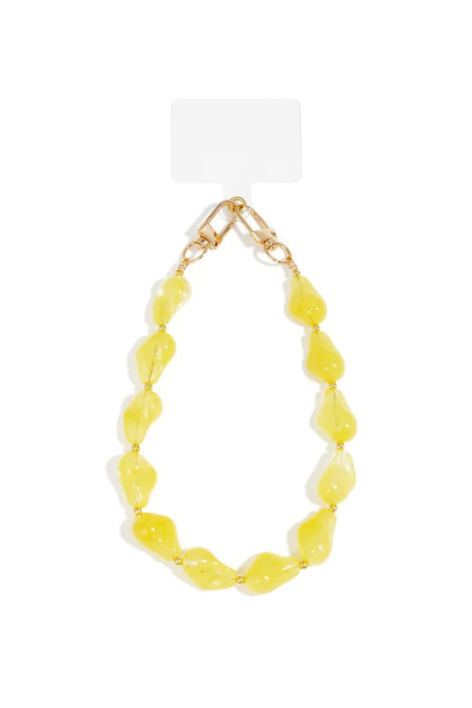phone cord | yellow