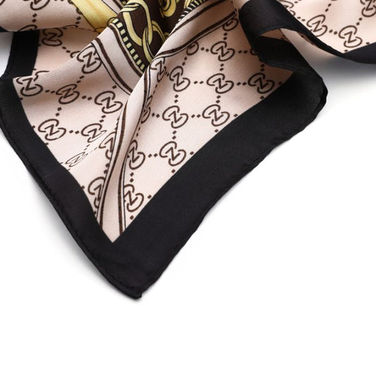 mini scarf black chain