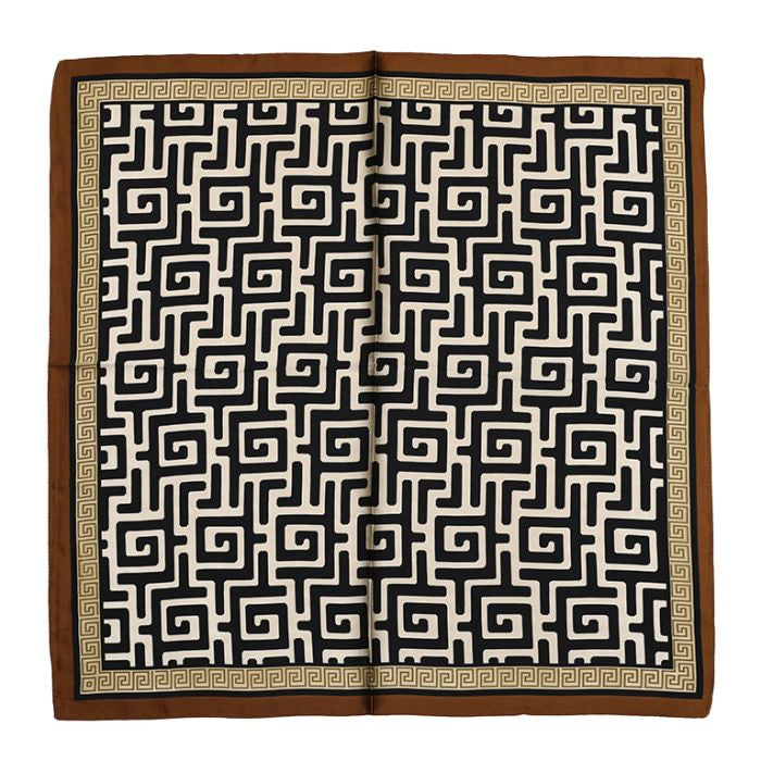 mini scarf brown mix