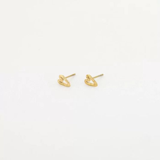 Structured Love Earstuds Gold