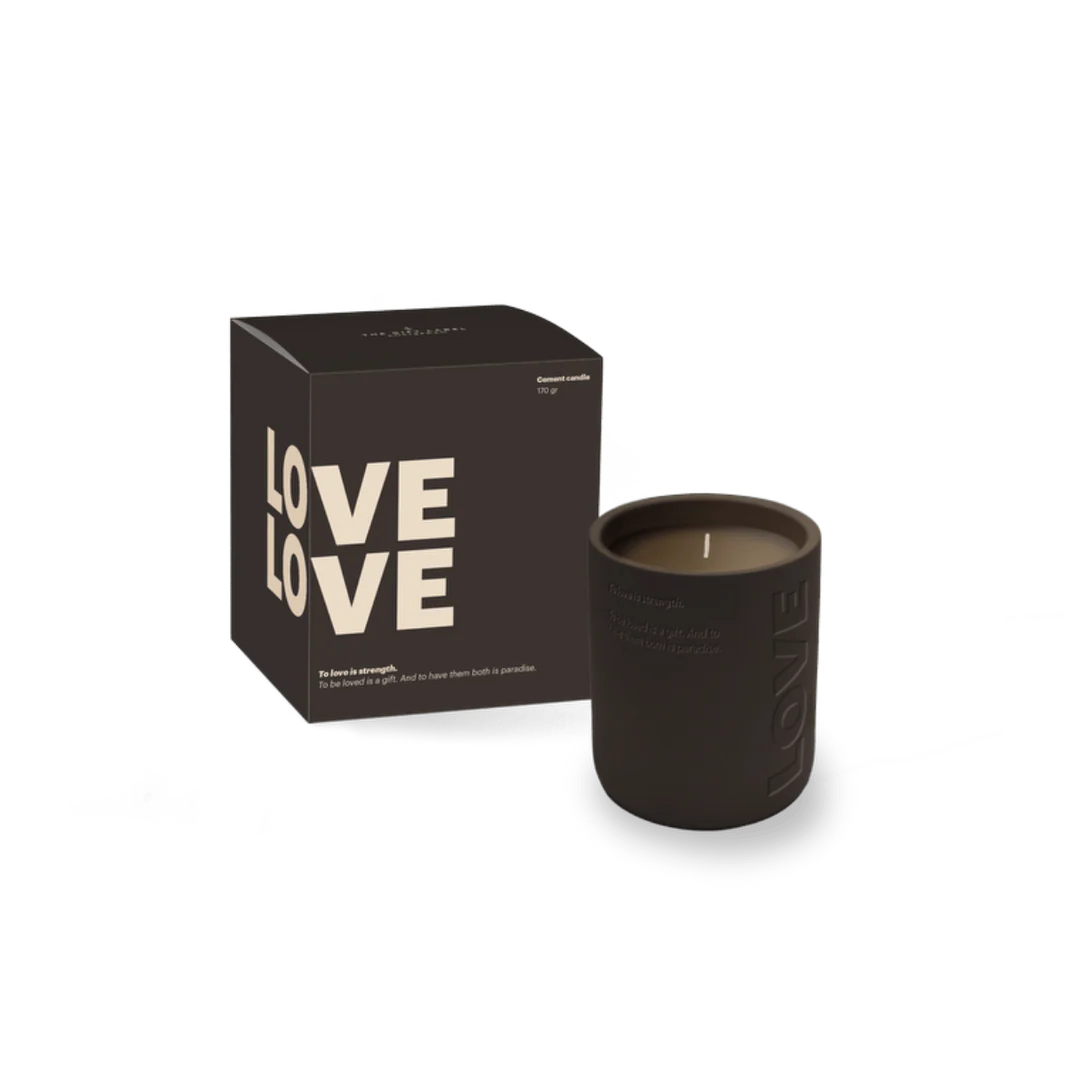 cemented candle | love